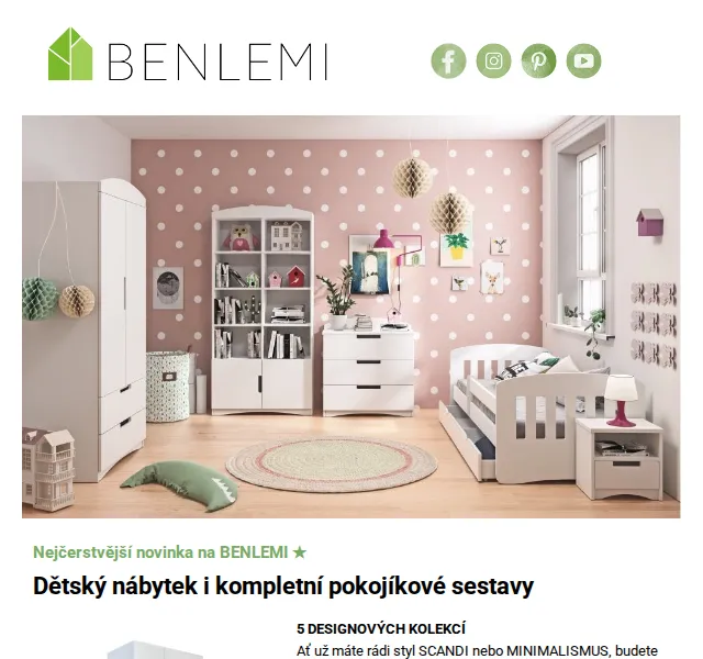 Benlemi: Dětský nábytek a sestavy – červen 2026 | Nuslet.cz