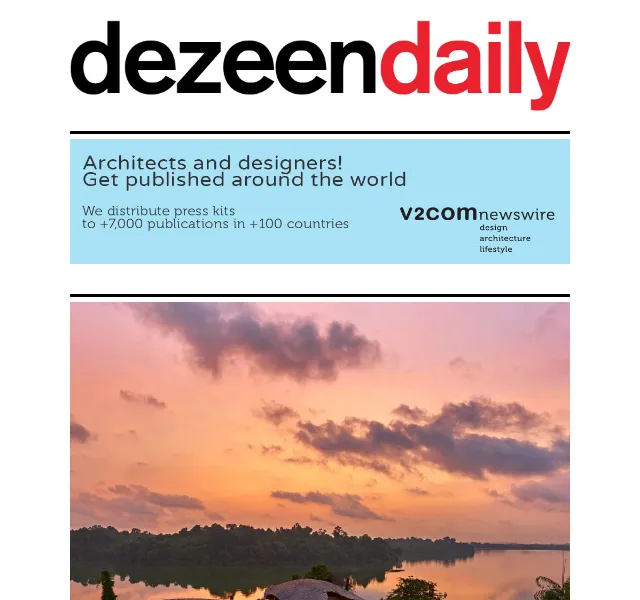 Dezeen Daily: Nové projekty a design – červenec 2026 | Nuslet.cz