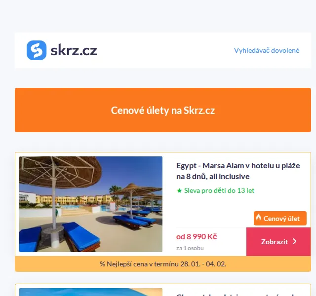 Vánoce na Skrz: Egypt od 8 990 Kč – červen 2026 | Nuslet.cz