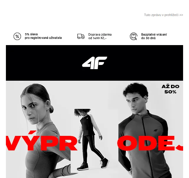4Fstore: Výprodej až -50 % – červenec 2026 | Nuslet.cz