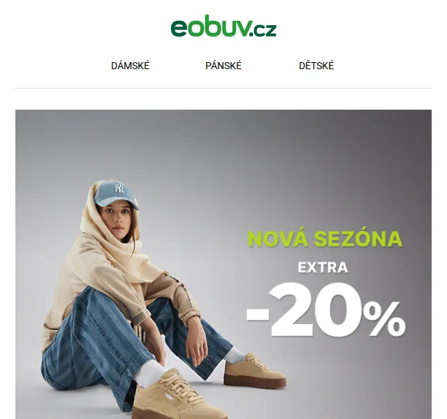 eobuv.cz: Extra -20 % do půlnoci – červenec 2026 | Nuslet.cz