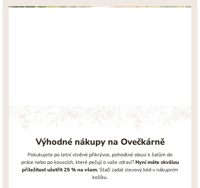 Ovečkárna: 25% sleva na vše – červenec 2026 | Nuslet.cz