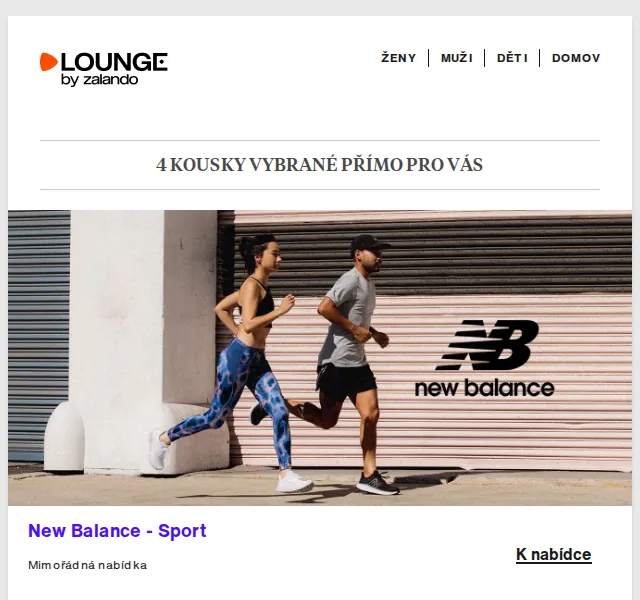 Lounge by Zalando: New Balance, Kennel + Schmenger a Trendyol se slevou až 80 % – červenec 2026 | Nuslet.cz