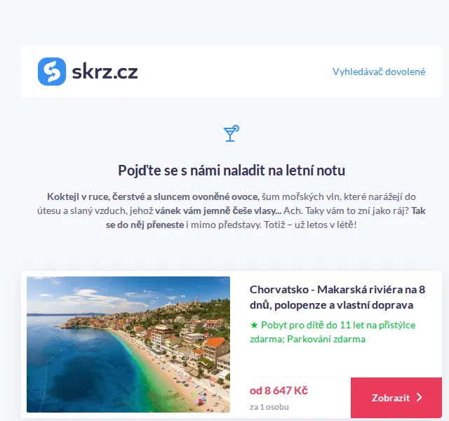 Vánoce na Skrz: Dovolená u moře již od 8 647 Kč – červenec 2026 | Nuslet.cz