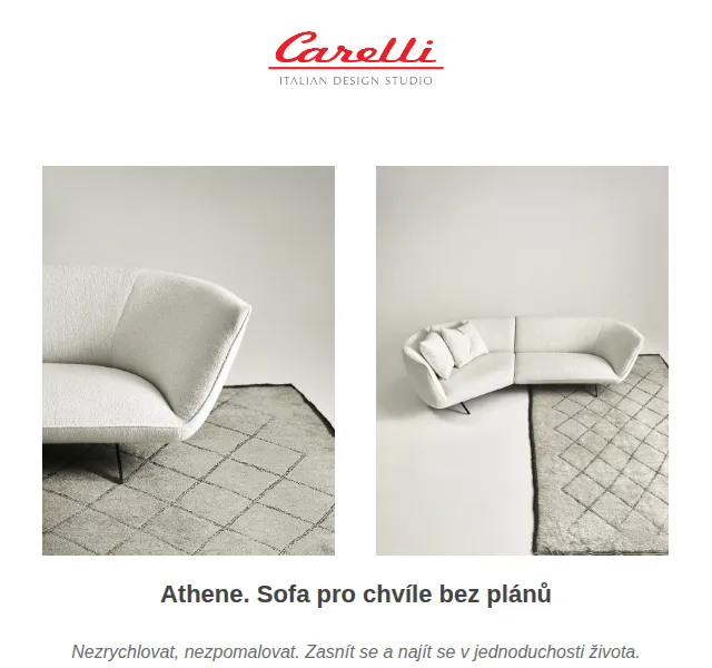 Carelli Nábytek: Athene sofa Ferri – červenec 2026 | Nuslet.cz