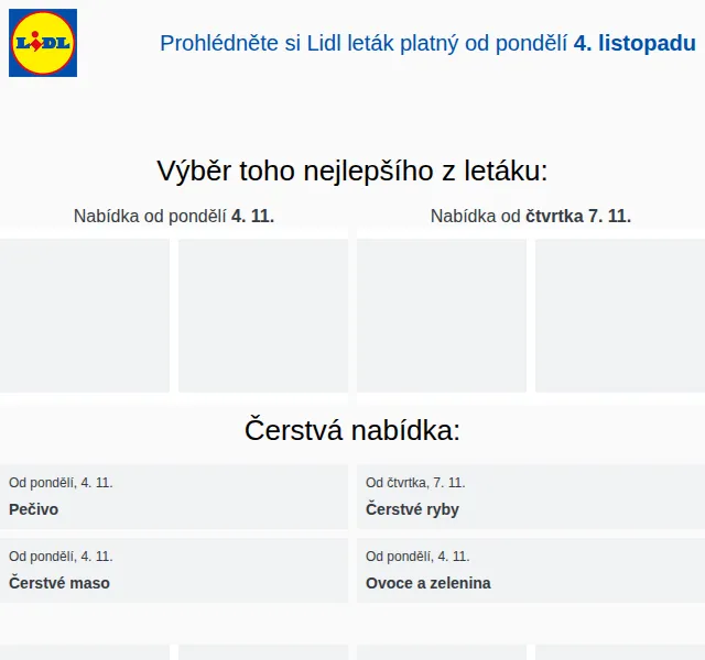 Lidl: XXL leták na další týden s čerstvým pečivem a masem | červenec 2026 | Nuslet.cz