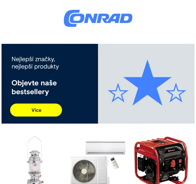 Conrad Electronic: petrolejová lampa a invertorový generátor – červenec 2026 | Nuslet.cz