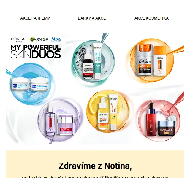 Notino: Sleva 35 % na Garnier, L'Oréal a Mixa – duben 2026