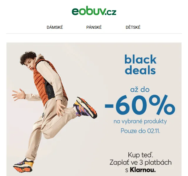 eobuv.cz: Black Deals boty do -60 % – červen 2026 | Nuslet.cz