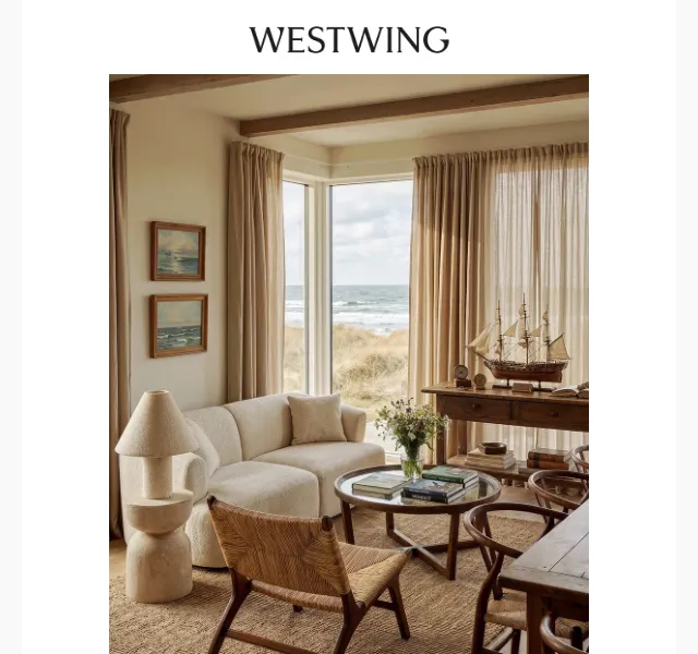 Westwing: Pobřežní interiér + Spode, Laguiole – srpen 2026