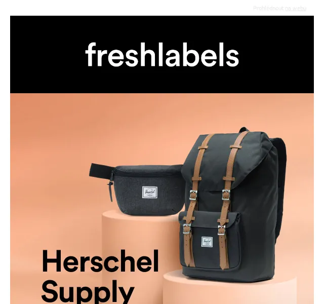 Freshlabels: Batohy Herschel s ledvinkou Fourteen zdarma – červen 2026 | Nuslet.cz