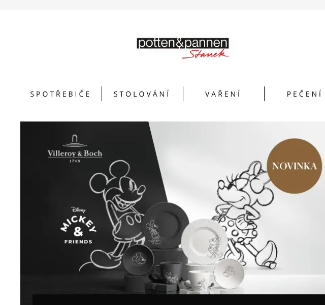 Potten & Pannen: Villeroy & Boch Mickey Mouse – duben 2026 | Nuslet.cz
