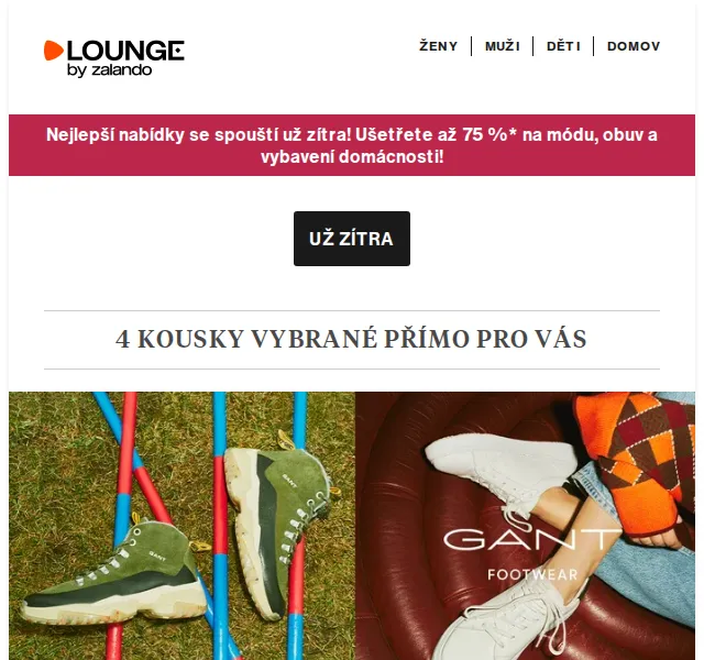 Lounge by Zalando: GANT, Esprit Home, O'Neill – slevy až 75 % – červen 2026 | Nuslet.cz