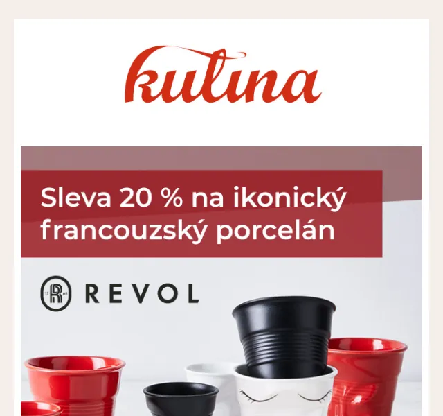 KULINA.cz: Sleva 20 % na porcelán Revol – červen 2026 | Nuslet.cz