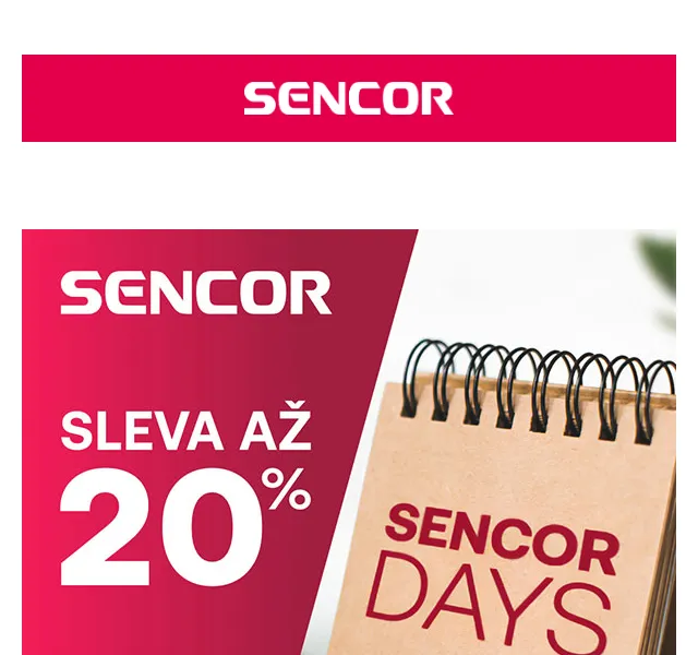 Sencor: Sleva až 20 % na kuchyňské pomocníky – duben 2026 | Nuslet.cz