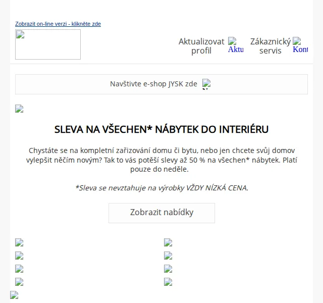 JYSK: Sleva až 50 % na nábytek – červenec 2026 | Nuslet.cz