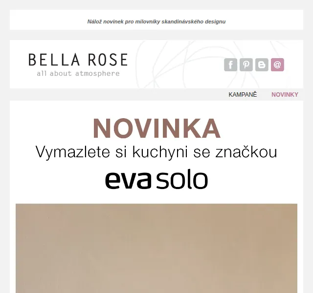Bella Rose: Eva Solo a sleva 20 % na ferm LIVING – červen 2026 | Nuslet.cz