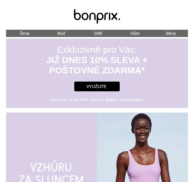 Bonprix: 10% sleva + poštovné zdarma – červenec 2026 | Nuslet.cz