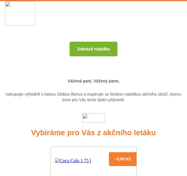 Globus Bonus: Coca Cola od 26,90 Kč – červen 2026 | Nuslet.cz