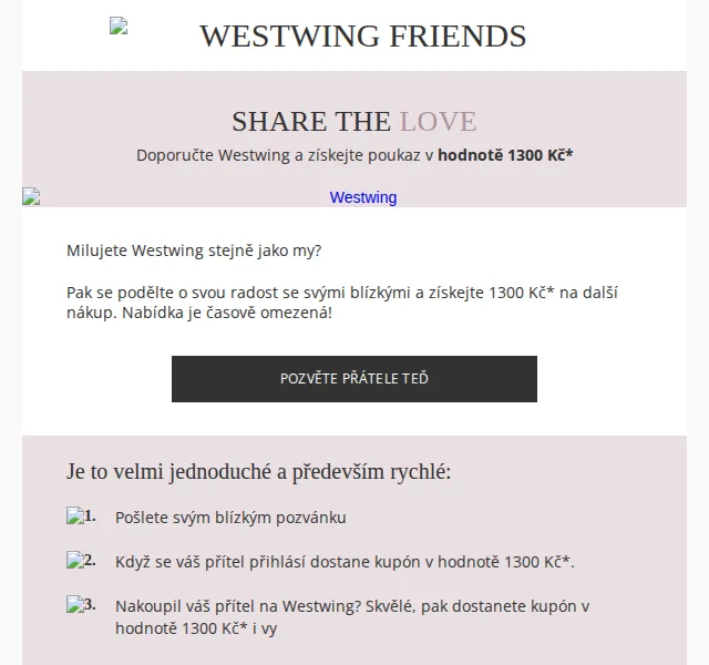Westwing: Sdílejte lásku k bydlení a získejte 1300 Kč – červen 2026 | Nuslet.cz