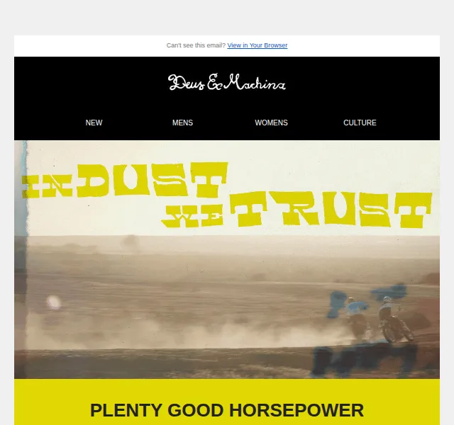 Deus Ex Machina Europe: Plenty Good Horsepower kolekce – červen 2026 | Nuslet.cz