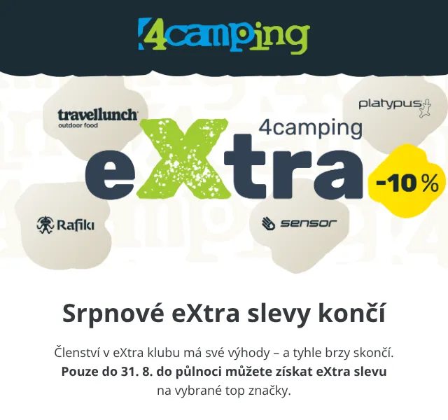 4camping.cz: -10 % Salewa, Travellunch, Platypus – srpen 2026