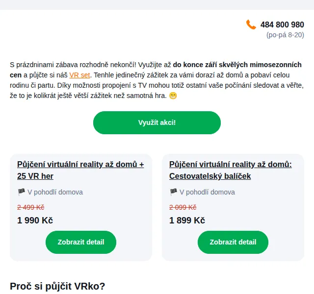Adrop: Půjčení VR setu včetně 25 her – červenec 2026 | Nuslet.cz