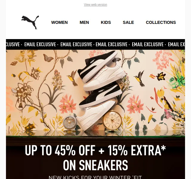 PUMA: Sleva až 45 % + 15 % extra na obuv – červenec 2026 | Nuslet.cz