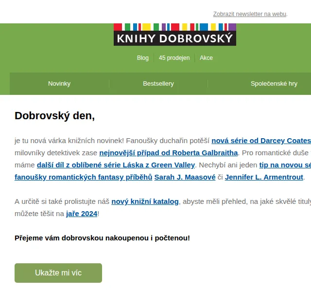KnihyDobrovsky.cz: Nové knihy Darcy Coates, Robert Galbraith – červenec 2026 | Nuslet.cz