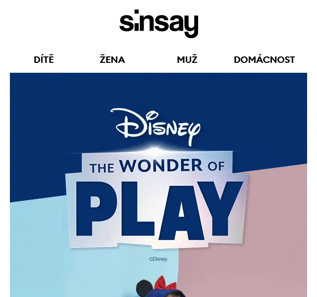 Sinsay: Disney kolekce Mickey Mouse – červen 2026 | Nuslet.cz