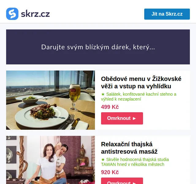 Vánoce na Skrz: Luxusní zážitky a dárky – červenec 2026 | Nuslet.cz