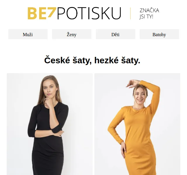 BezPotisku: Šaty Lenka a Veronika – červen 2026 | Nuslet.cz