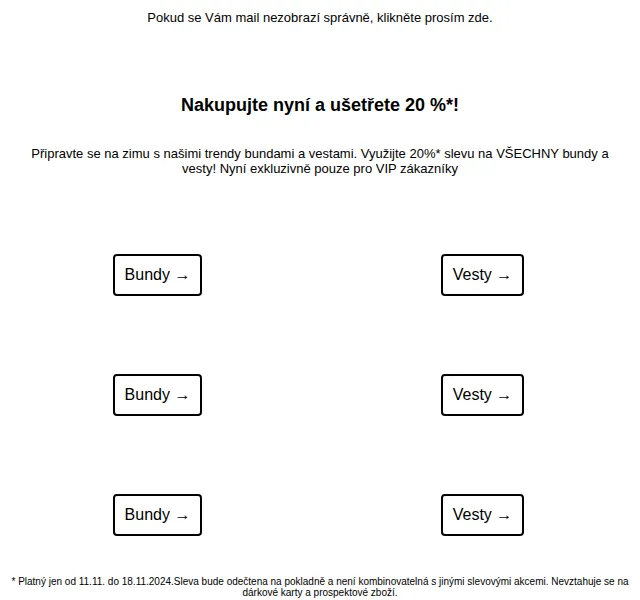 Takko Fashion: 20% na všechny bundy a vesty – červenec 2026 | Nuslet.cz