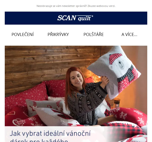 Lucie T. | SCANquilt.cz: Vánoční povlečení a plédy – prosinec 2026 | Nuslet.cz