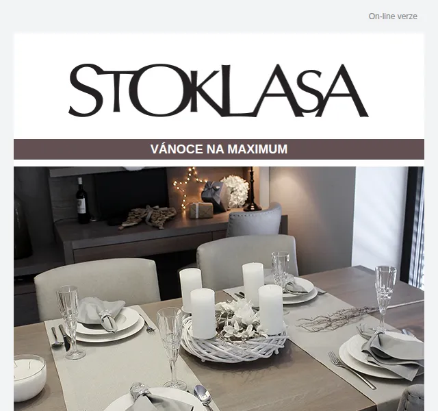 Stoklasa: Vánoční stolování se slevou až 30 % – červen 2026 | Nuslet.cz