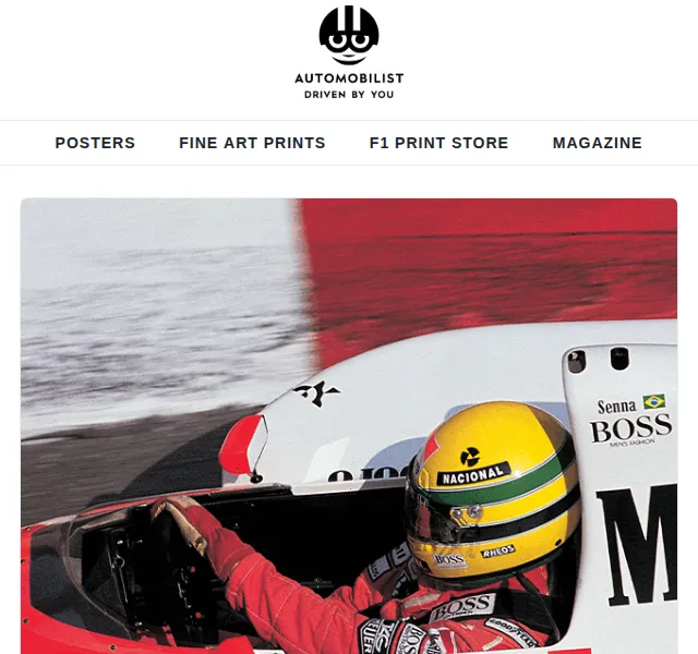 Automobilist: Plakát Ayrton Senna – červenec 2026 | Nuslet.cz