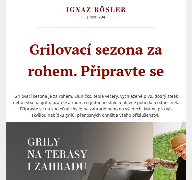 Ignazrosler.cz: Grily a příslušenství pro grilovací sezónu – červenec 2026 | Nuslet.cz