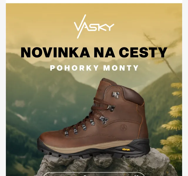 Vasky: Nové pohorky Monty se slevou 800 Kč – červenec 2026 | Nuslet.cz