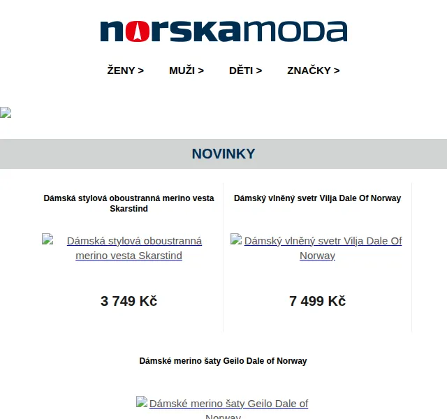 Norskamoda.cz: Předsezónní slevy až 60 % – červenec 2026 | Nuslet.cz