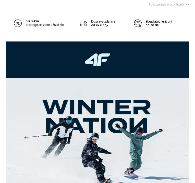 4Fstore.cz: Lyžařská a snowboardová kolekce – červen 2026 | Nuslet.cz