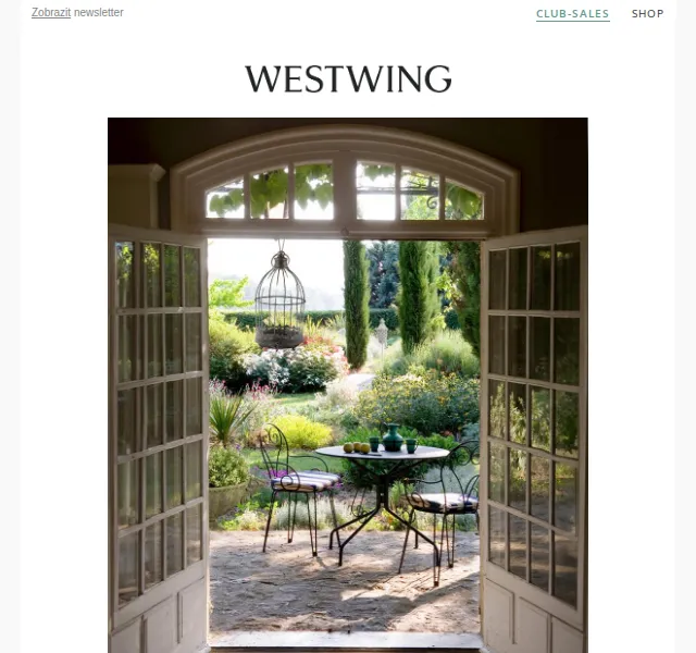 Westwing: Květinová zahrada – červenec 2026 | Nuslet.cz