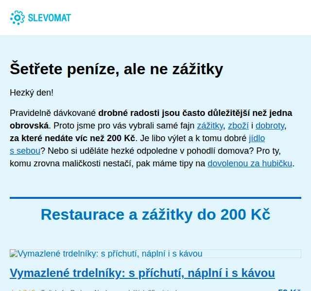 Slevomat: Tipy na restaurace a zážitky do 200 Kč – červen 2026 | Nuslet.cz