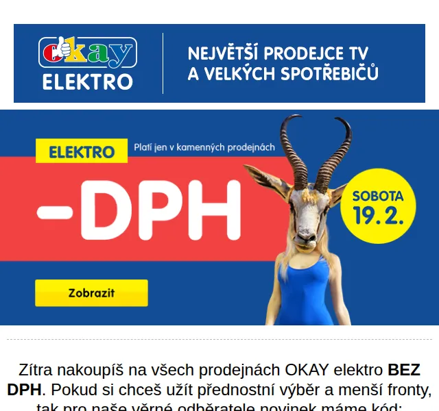 OKAY: Nakupujte BEZ DPH – červen 2026 | Nuslet.cz