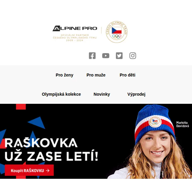 ALPINE PRO: Olympijská raškovka – červen 2026 | Nuslet.cz