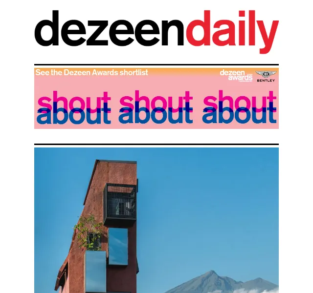 Dezeen Daily: architektonické novinky – červenec 2026 | Nuslet.cz