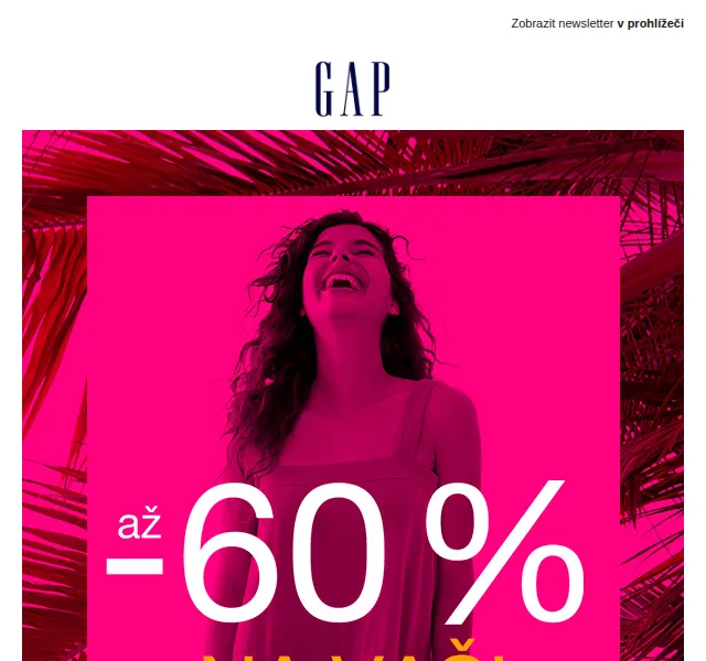 GAPstore: Slevy až 60 % na vybrané velikosti – červenec 2026 | Nuslet.cz
