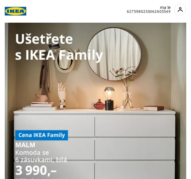 Ikea: Srpnové slevy IKEA Family až 31 % – srpen 2026 | Nuslet.cz