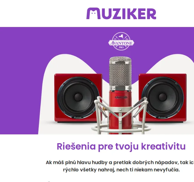 Muziker: Avantone Pro studiová technika – červen 2026 | Nuslet.cz