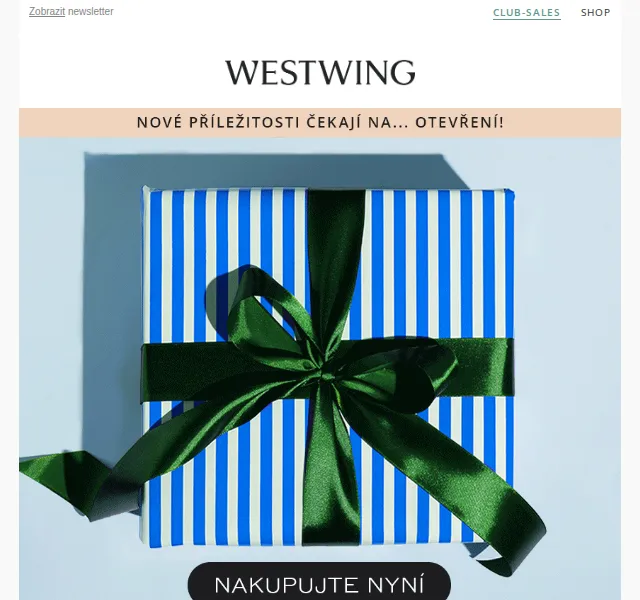 Westwing: (UN)BOXING DAY – slevy až 85 % na svítidla a doplňky – červenec 2026 | Nuslet.cz