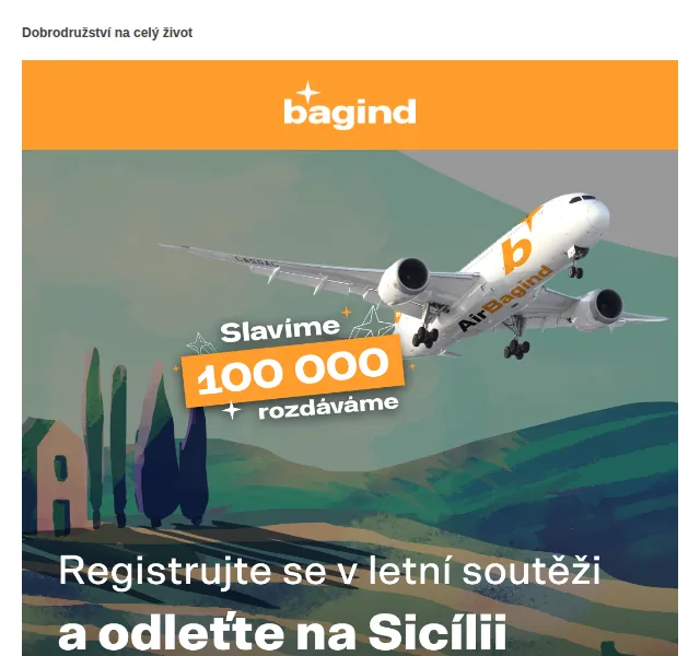 Bagind: Letní soutěž o dovolenou na Sicílii – červenec 2026 | Nuslet.cz